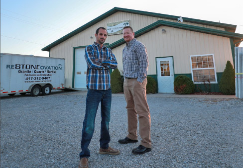 Co-owners of Restoneovation, (from left): Steven Jaeger, and Joe Schatzley