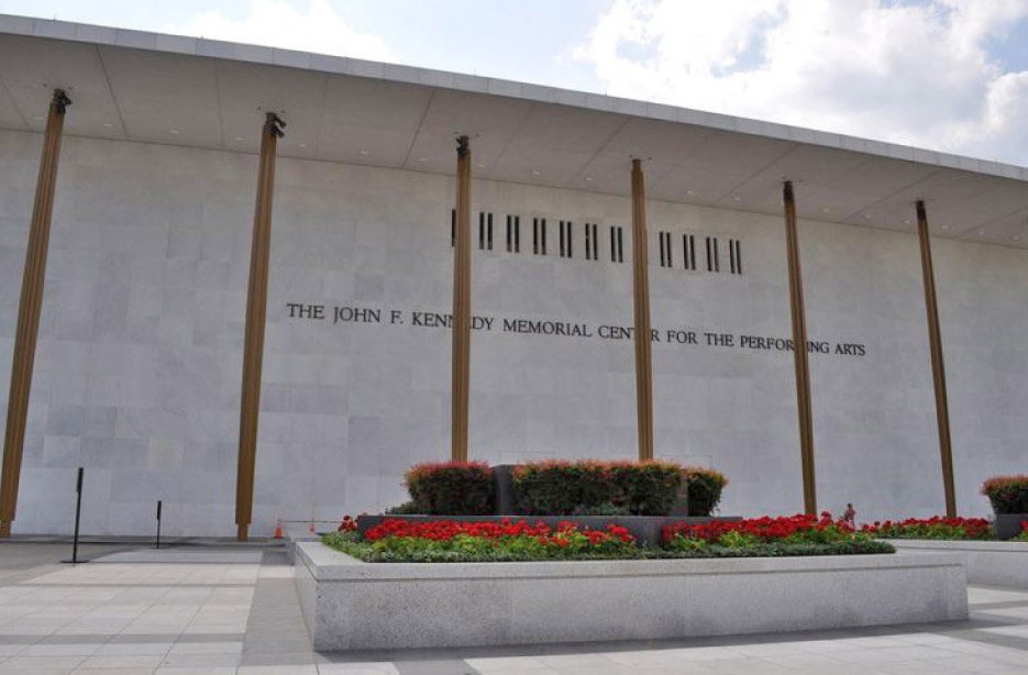 The John F. Kennedy Center for the Performing Arts, Bethel White granite.